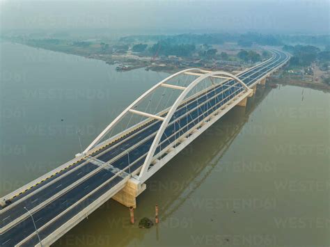 Aerial View Of Madhumati Bridge Crossing The Madhumati River In Dhaka