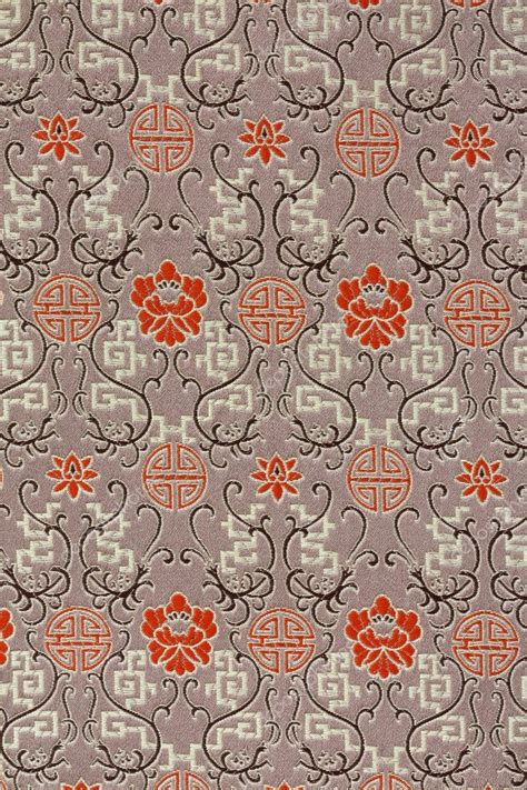 Oriental Silk Fabric Pattern — Stock Photo © yulan #37711707