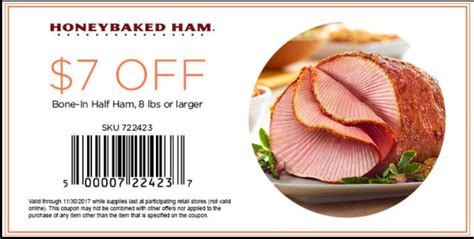 Thanksgiving Feast – HoneyBaked Ham Coupons | The Bear of Real Estate