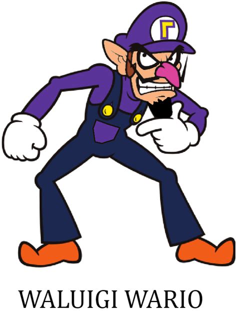 Super Mario Bros:Waluigi's design by mineSonic06 on DeviantArt