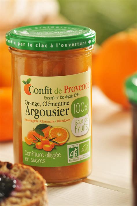 Orange Clémentine et Argousier Confiture Bio 100 issue de fruits