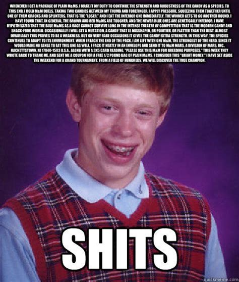 M Ms Duel Bad Luck Brian Know Your Meme