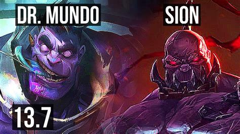 Dr Mundo Vs Sion Top Rank Mundo Godlike Kr Master