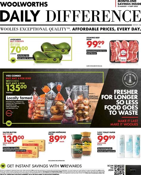 Woolworths Specials 22 August 2022 | Woolworths Catalogue | ZA 2022