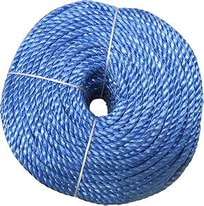 Polypropylene Rope Mm X M Blue Strand Boat Anchor Line Coil