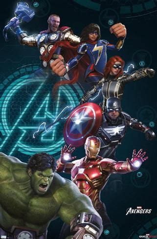 'Marvel's Avengers - Group' Poster | Art.com | Marvel avengers, Groups ...