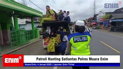 Cegah Lakalantas Satlantas Polres Muara Enim Turunkan Pelajar Yang