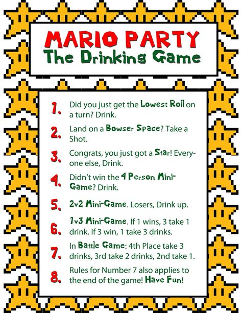 mario party drinking game wii - Spick-And-Span Blook Image Archive