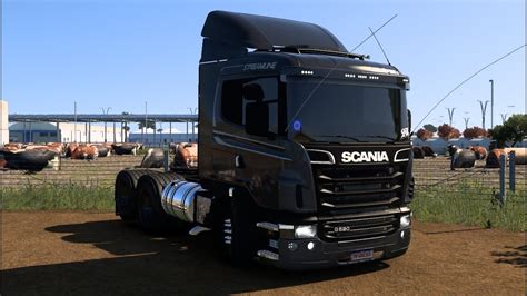 Ets Scania G Multiplayer Mapa Elite Da Rodagem Chegando Na