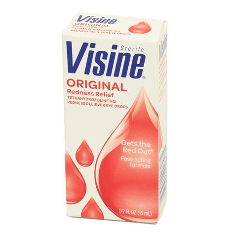 Visine Original Eye Drops Oz Bottle Fast Acting Relief For Dry