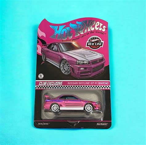 Hot Wheels Collectors Rlc Exclusive Pink Editions Nissan Skyline Gt R Mattel Etsy