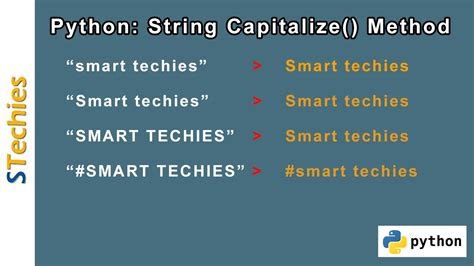 Python String Capitalize Method