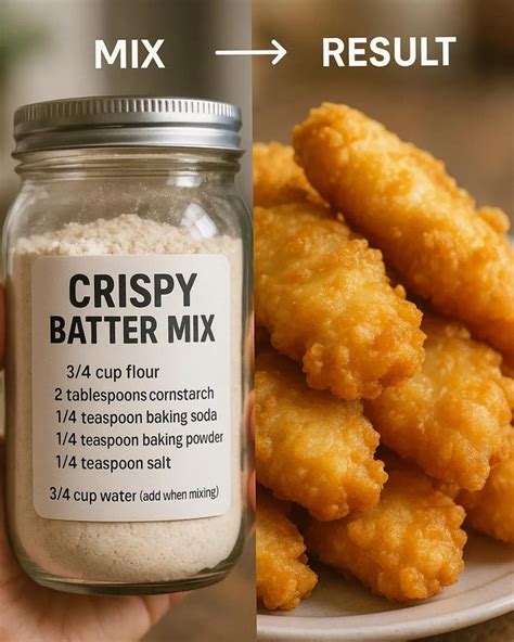 Crispy Batter Mix Recipe 1 Batter Recipe Homemade Dry Mixes Homemade Spices