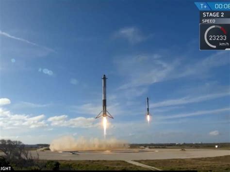 En Images Revivez Le Lancement De La Falcon Heavy De Spacex