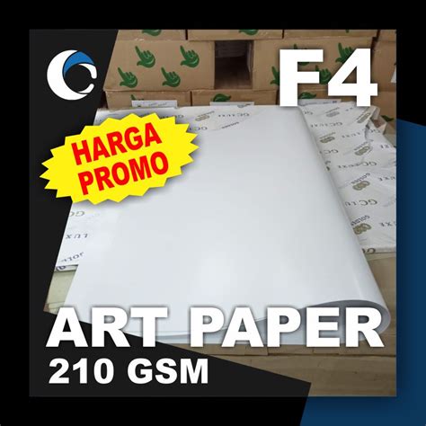 Jual Kertas Art Paper Art Carton Gsm Uk F Polio Cm X