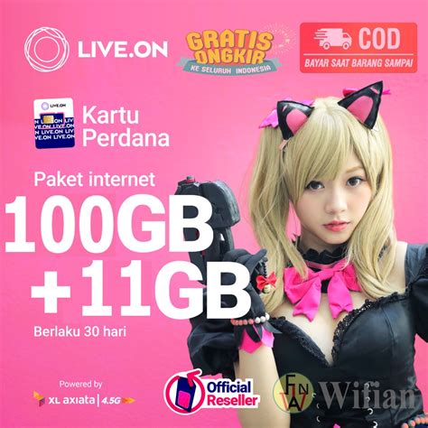 Jual Kartu Live On Xl Liveon Gb Gb Gb Gb Full Hari Bonus