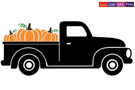 Fall Pumpkin Truck Svg Graphic by Dev Teching · Creative Fabrica