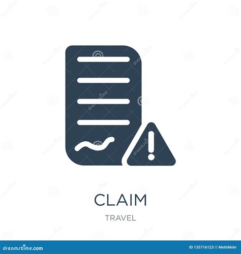 Claim Icon in Trendy Design Style. Claim Icon Isolated on White Background Stock Vector ...