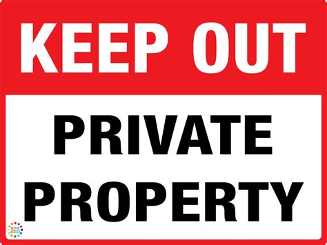 Keep Out Private Property K2k Signs