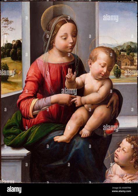 Madonna And Child With The Young Saint John The Baptist Artist Fra