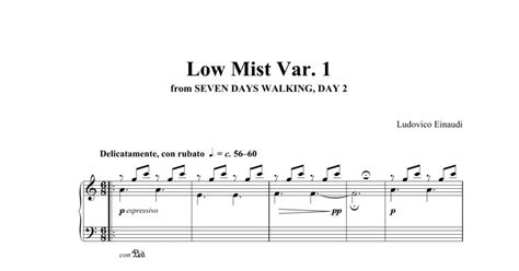 Low Mist Var 1 From Seven Days Walking Day 2 Piano Solo