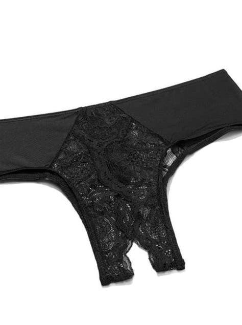 Трусики Lace Ouvert Cheeky Panty Black купити оригінал у Києві ціна в Україні — Secretangel ️