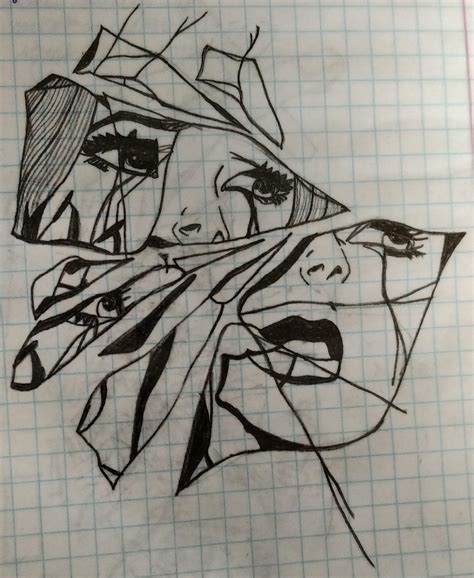 Shattered Mirror Drawing