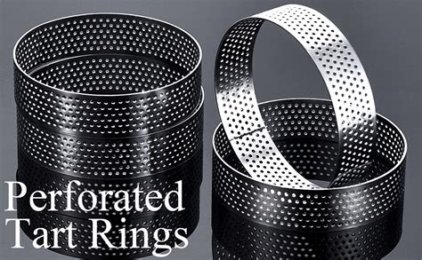 Amazon 12Pack Tart Rings 3 15 Inch Perforated Tart Ring Stainless