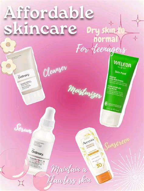 Effective skincare routine for teenagers with dry skin ️ ️ | The ordinary