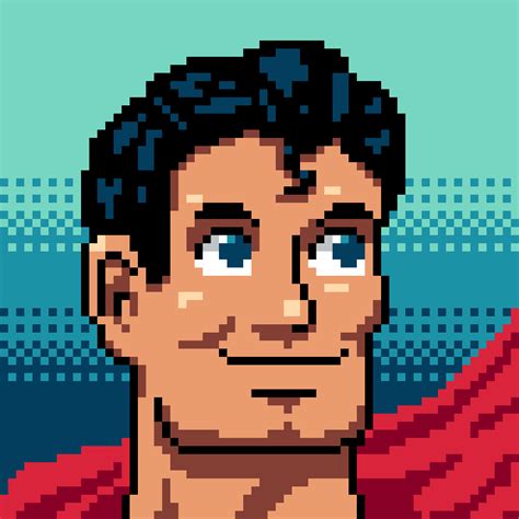 superman : r/PixelArt