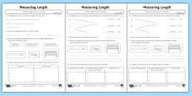 Matching Measurements Cm To Mm Activity Sheet Twinkl