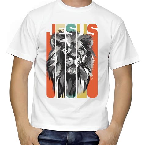 Camiseta Estampada Masculina Le O De Jud Evang Lica Gospel