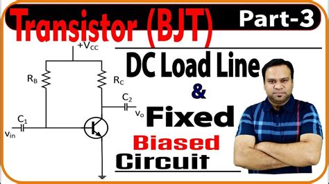 Dc Load Line Fixed Bias Circuit Transistor Biasing And