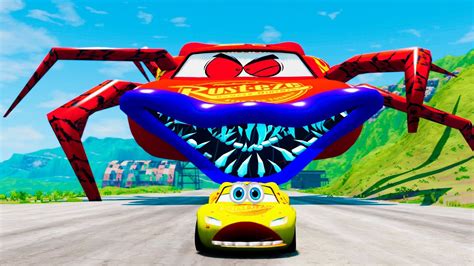 Giant Lightning Mcqueen Eater Vs Lightning Mcqueen Escape From The