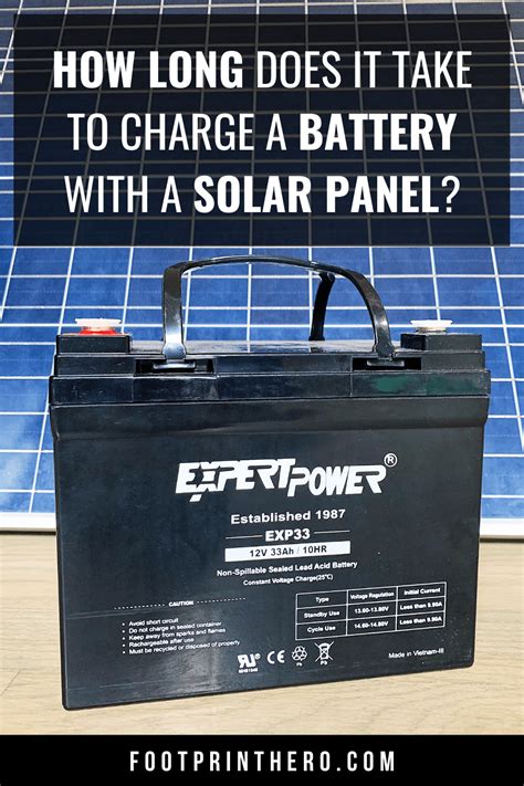 Calculate How Long It Takes To Charge Your Battery With A Solar Panel With Our Solar Charging