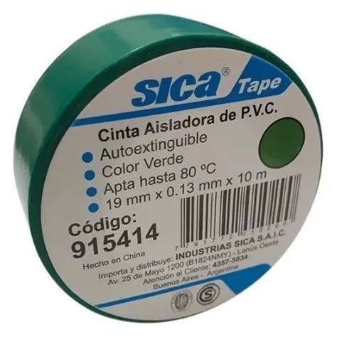 Cinta Aisladora Todos Los Colores Mts Sica