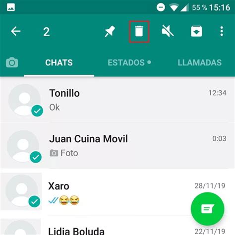 Cómo borrar conversaciones de WhatsApp Trucoteca