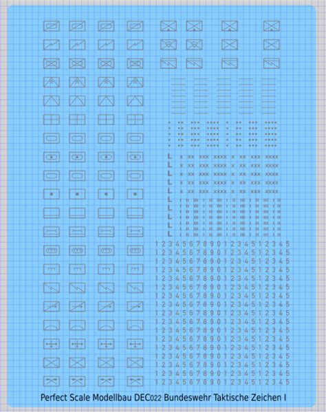 Perfect Scale Modellbau Taktische Zeichen Der Bundeswehr Grau