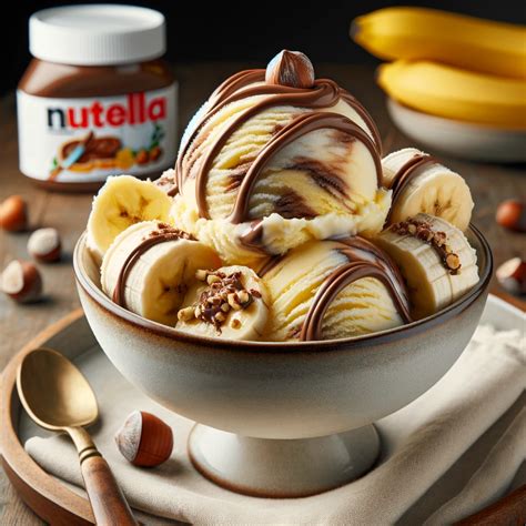 Banana And Nutella Ice Cream Recipe Blissful Scoops