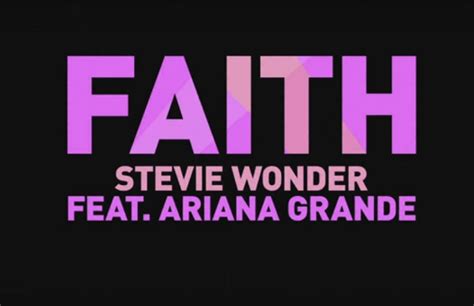 Stevie Wonder Feat. Ariana Grande “Faith” (Lyric Video)