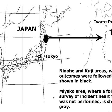 The study area. A map of Japan and Iwate Prefecture. Iwate Prefecture... | Download Scientific ...