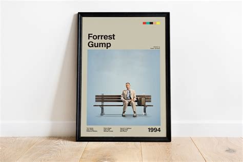 Forrest Gump Movie Poster, Forrest Gump Modern Movie Poster Print ...