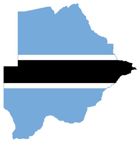 Grande Mapa De La Bandera De Botswana Botswana Frica Mapas Del Mundo