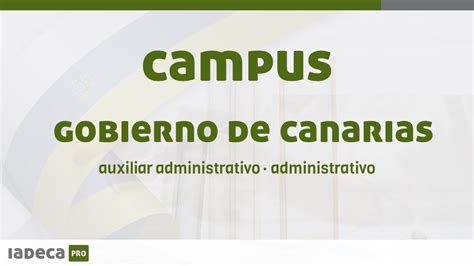 CAMPUS VIRTUAL GOBIERNO DE CANARIAS YouTube