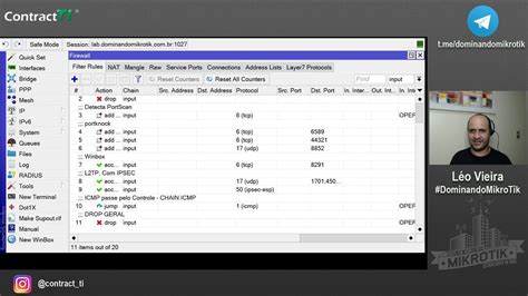 Configurando Firewall Mikrotik Conceito E Pratica Leonardo Vieira