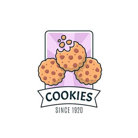 Free Vector | Cookies logo design template