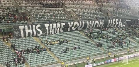 Tifo De La Afici N Del Legia De Varsovia Contra La Uefa