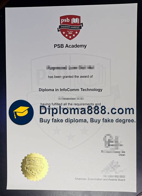 Where Can I Get A High Quality Copy Of PSB Academy Diploma