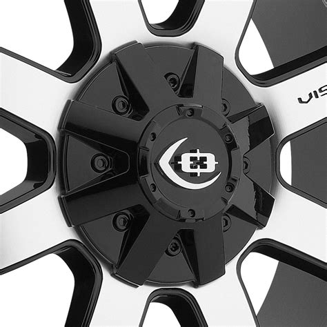 Vision Off Road Valor Wheels Gloss Black With Machined Face Rims