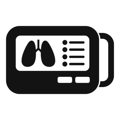 Premium Vector Xray Image Machine Icon Simple Vector Lungs Examination